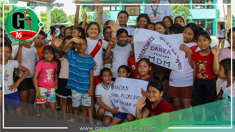 Alcalde de Manantay lidera iniciativa para el desarrollo de capacidades y habilidades durante las vacaciones