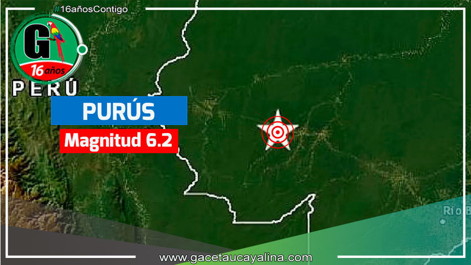 Instituto Geofísico del Perú informa sobre fuerte sismo con epicentro en Brasil que sacude Ucayali