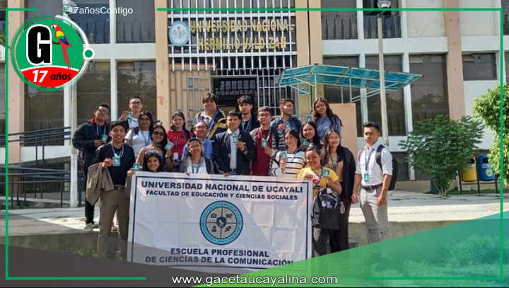 Estudiantes de Comunicación de la Universidad Nacional de Ucayali, Pucallpa, participan en el CONECOM 2024-Huanuco.