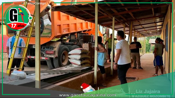 Distrito de Nueva Requena Recibe Ayuda Humanitaria para Damnificados por Incendios Forestales.