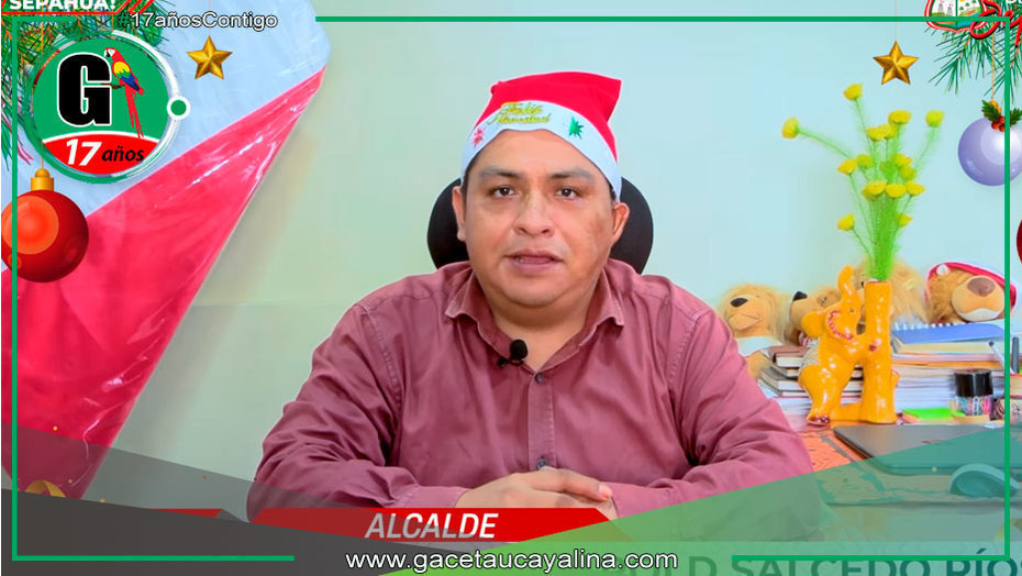 Alcalde transmite esperanza y unión en mensaje navideño