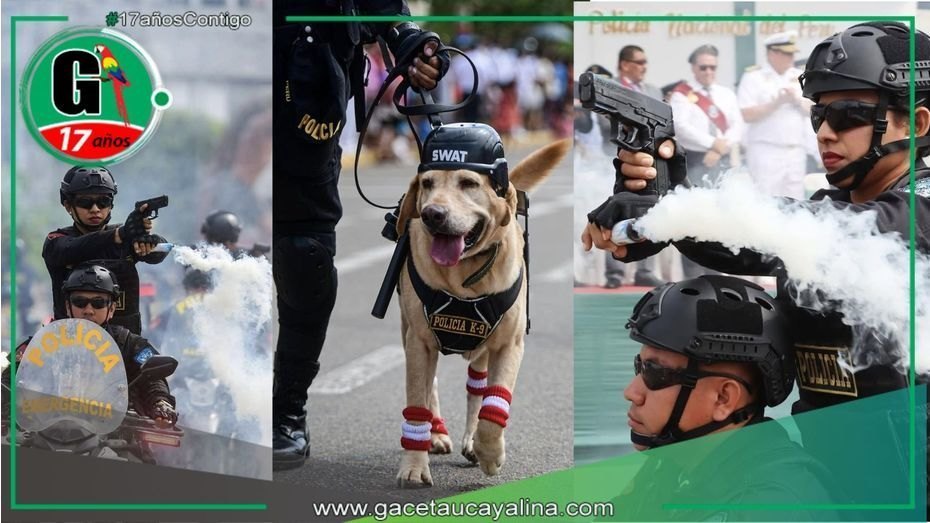 Desfile por aniversario de la PNP en Pucallpa
