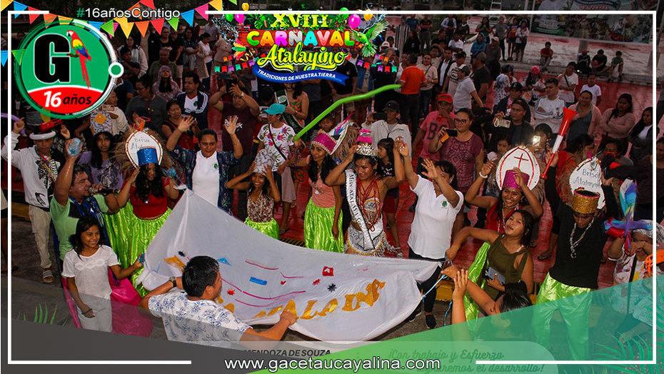 Colores y Alegría: Atalaya Vibra con Desfile Carnavalesco de Animales Mitológicos