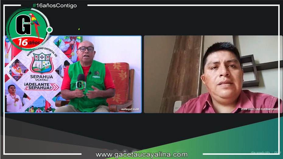 Alcalde John Salcedo Ríos informó a través de Gaceta Ucayalina informe sobre el desarrollo de Sepahua