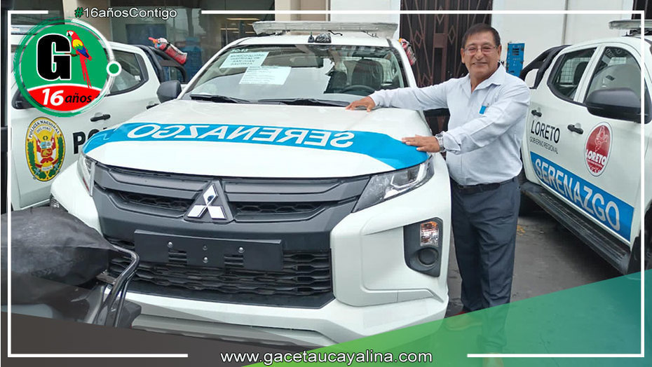 Rodolfo Lovo Tello, alcalde de Ucayali, fortalece la seguridad con nueva adquisición de vehículos