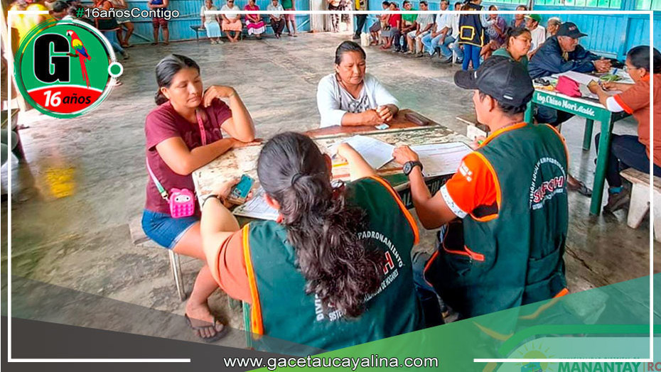Empadronamiento y actualización socioeconómica: La División Local de Empadronamiento visita el caserío Túpac Amaru