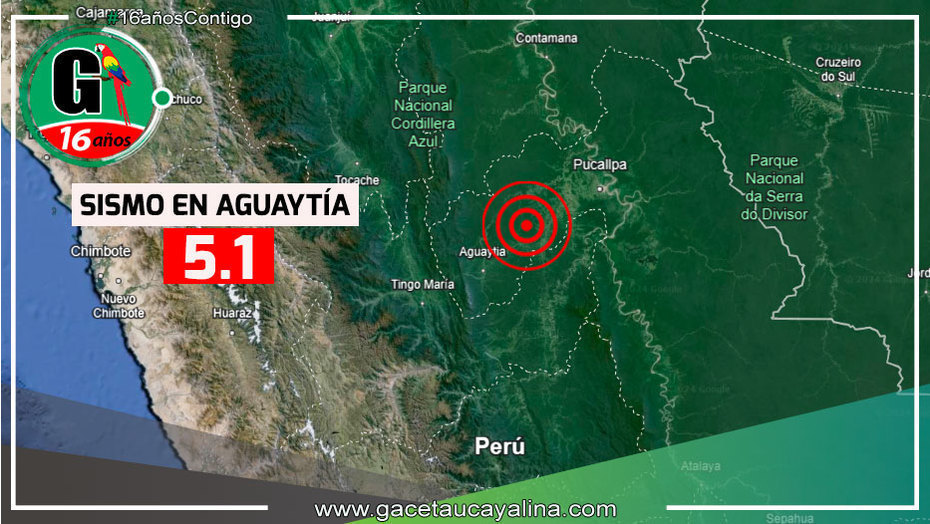 Remece Ucayali: Sismo de Magnitud 5.1 Sacude la Región