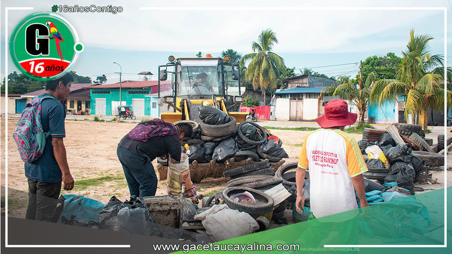 En Atalaya, Municipalidad y Red de Salud se unen en campaña de recolección para prevenir el dengue