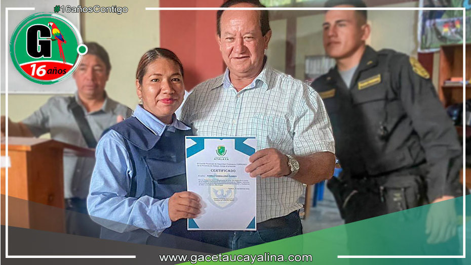 Alcalde de Atalaya agradece el compromiso del Cuerpo de Serenazgo en la seguridad ciudadana