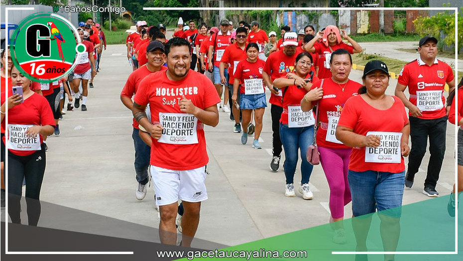 Alcalde Abog. John Salcedo lidera TROTATÓN en Sepahua por la salud y el deporte