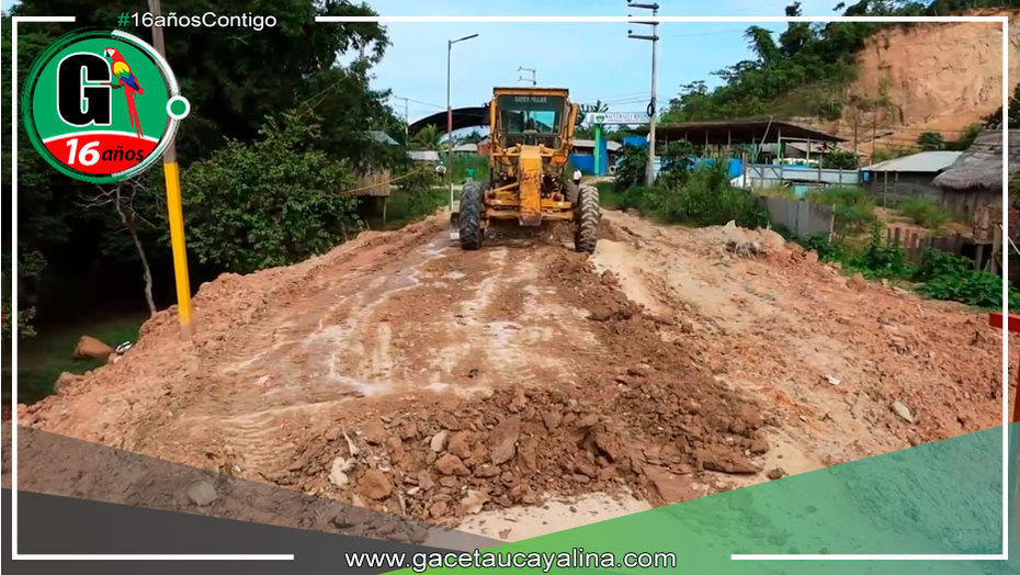 Municipalidad Provincial de Ucayali trabaja en el arreglo de calles en Contamana