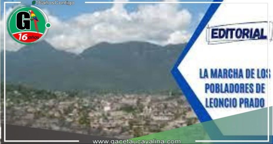 En una marcha de protesta, los pobladores de Leoncio Prado exigen cumplir promesas 