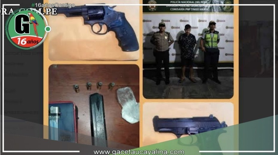 Captura a sujeto con droga y armas robadas 