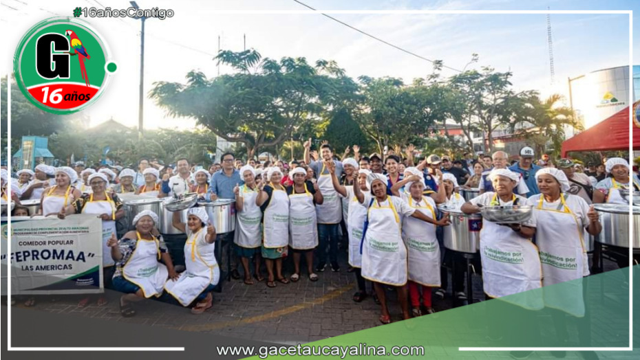 Alcalde Roy Saldaña entrega kits de cocina a 10 comedores populares de Alto Amazonas