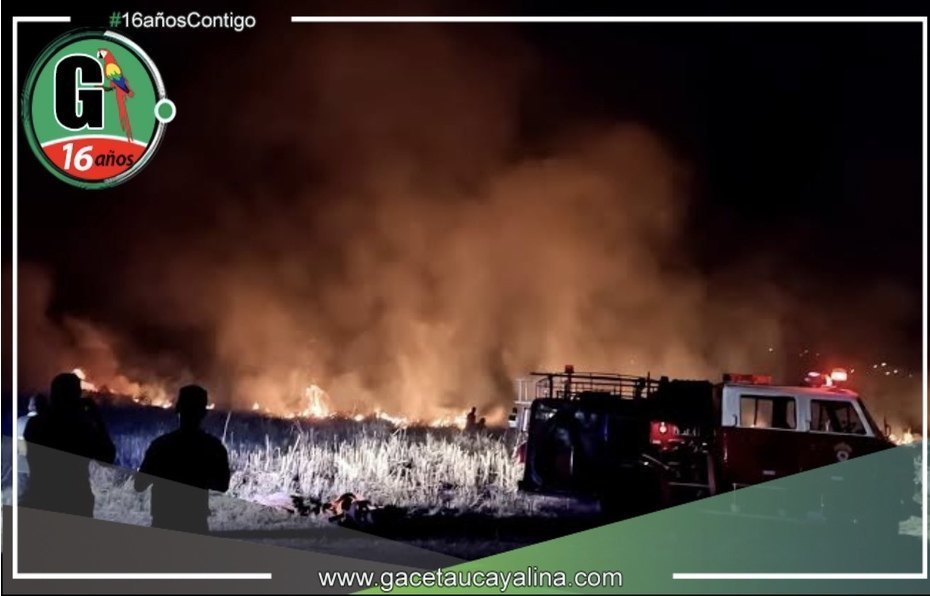 Incendio en Aeropuerto deTingo María 