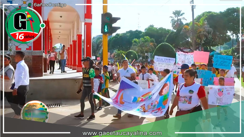 Pasacalle y Concurso en Ucayali por el Día Mundial contra el Trabajo Infantil