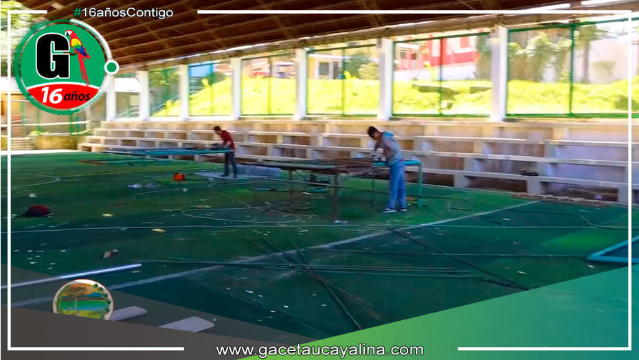 Avanza la Refacción de la Cancha Sintética del Barrio Ucayali en Contamana