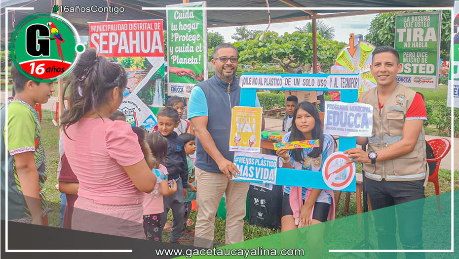 Sepahua impulsa el reciclaje y la conciencia ambiental