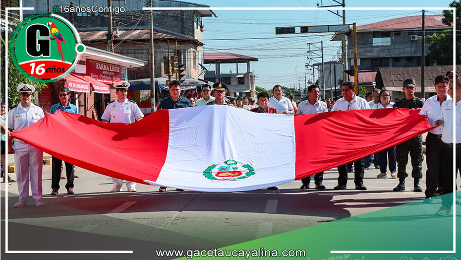 Atalaya conmemoró el Día de la Bandera con emotiva ceremonia