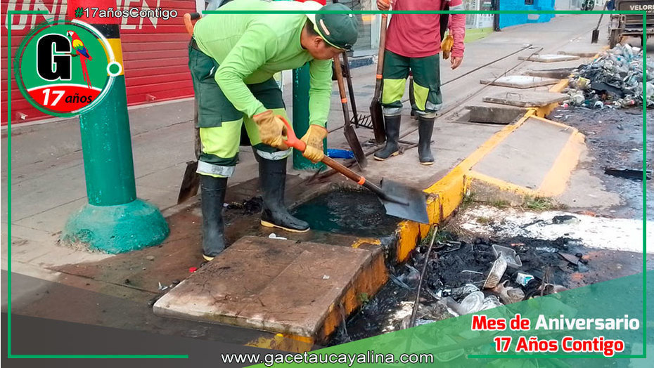 La Municipalidad Provincial intensifica los trabajos en la zona céntrica de Pucallpa