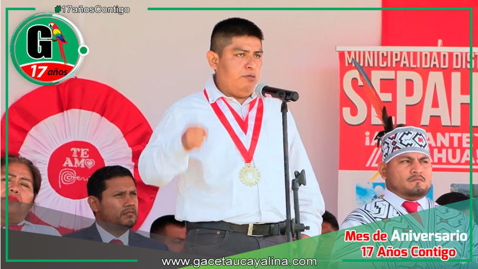 Mensaje de Fiestas Patrias del Alcalde de Sepahua, John Harold Salcedo Ríos