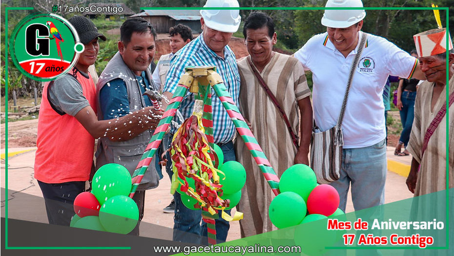 Inauguración de puentes en comunidades asheninkas de Atalaya