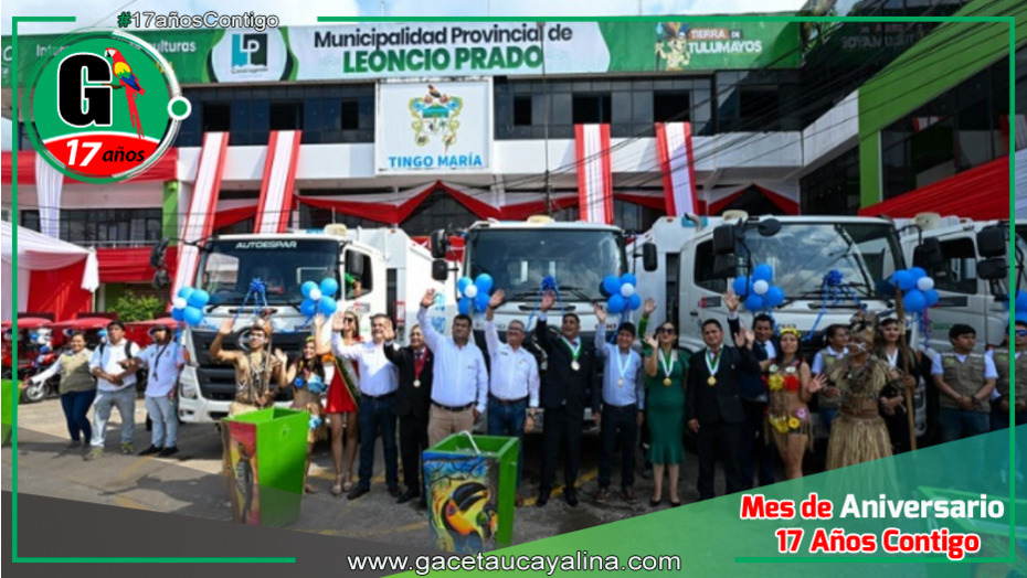 El Ministerio del Ambiente entrega vehículos para fortalecer reciclaje y limpieza en Tingo Maria