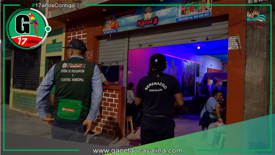 Clausuran establecimiento clandestino de bebidas alcohólicas en Coronel Portillo