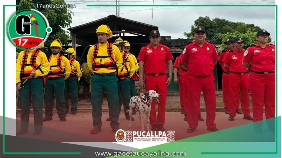 Celebran 11 años de servicio de la XII Comandancia de Bomberos de Ucayali