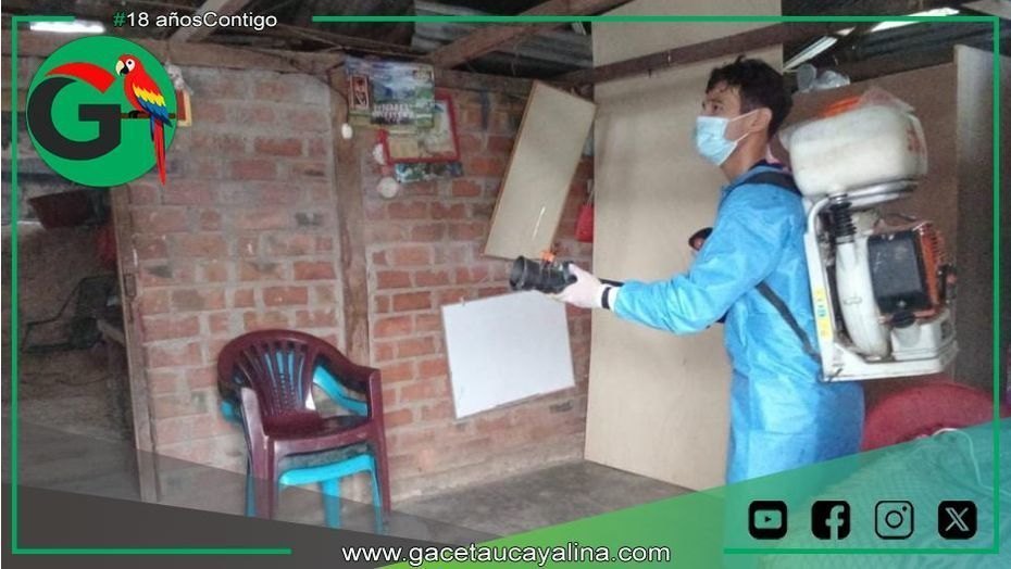 Sector de salud del Gobierno Regional de San Martin busca control y prevención del dengue atreves de actividades de fumigación. 