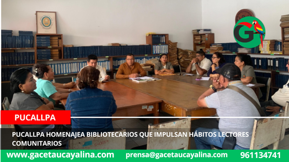 Pucallpa homenajea bibliotecarios que impulsan hábitos lectores comunitarios