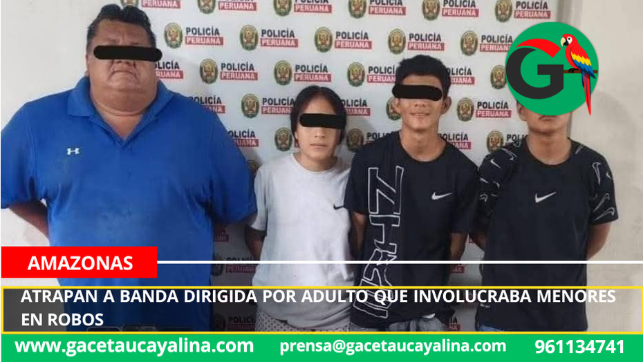 Atrapan a banda dirigida por adulto que involucraba menores en robos