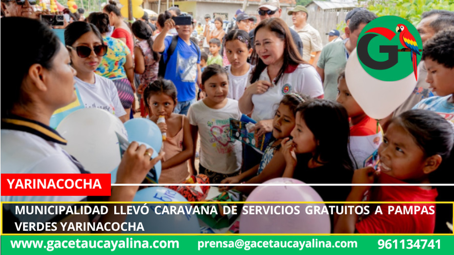 Municipalidad llevó caravana de servicios gratuitos a Pampas Verdes Yarinacocha