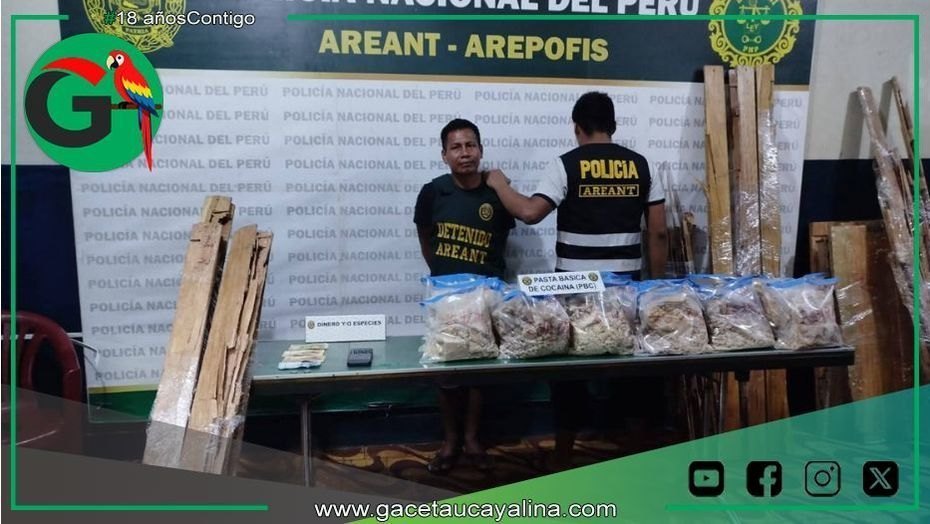 Iquitos: capturan a “La Loba” con más de 68 kilos de droga.