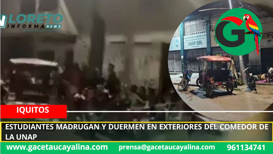 Estudiantes duermen en cola para recibir víveres en la UNAP