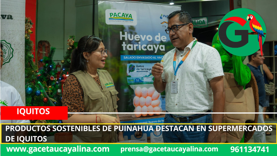 Alimentos sostenibles de Puinahua ganan espacio en mercado de Iquitos
