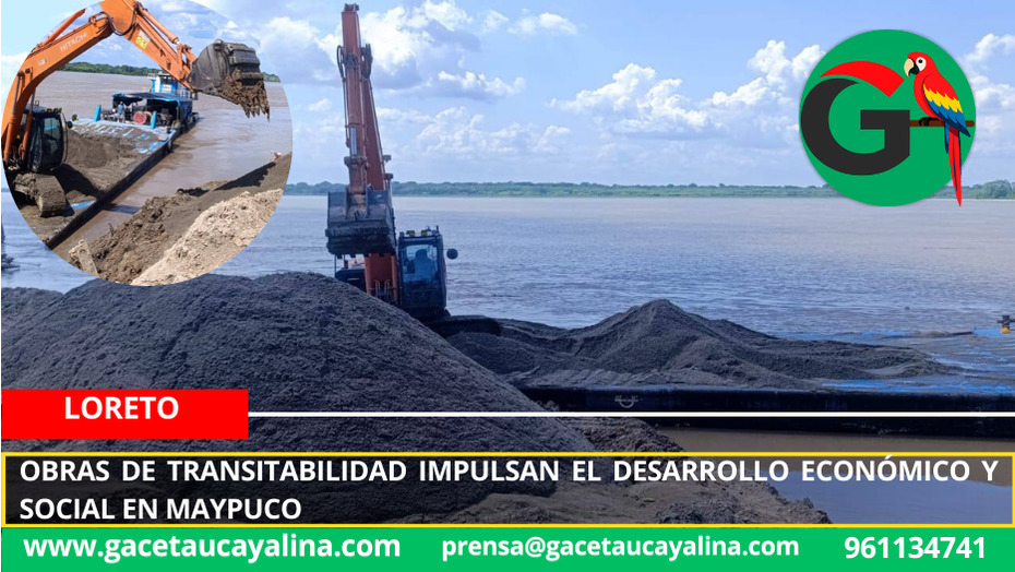 Municipio de Urarinas impulsa obras viales para mejorar la calidad de vida en Maypuco