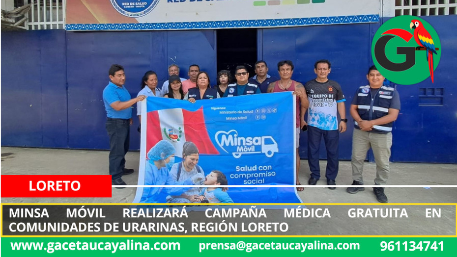 Minsa Móvil realizará campaña médica gratuita en comunidades de Urarinas, región Loreto