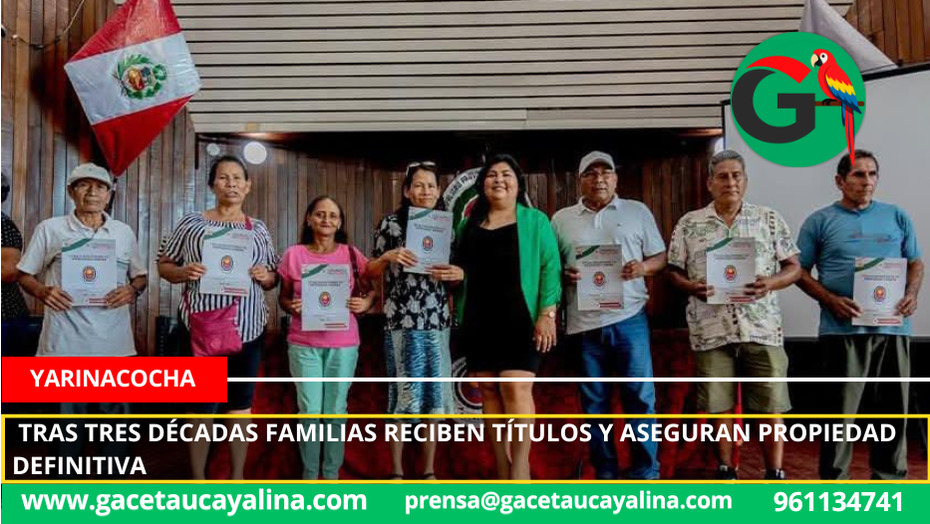 Tras tres décadas familias reciben títulos y aseguran propiedad definitiva.