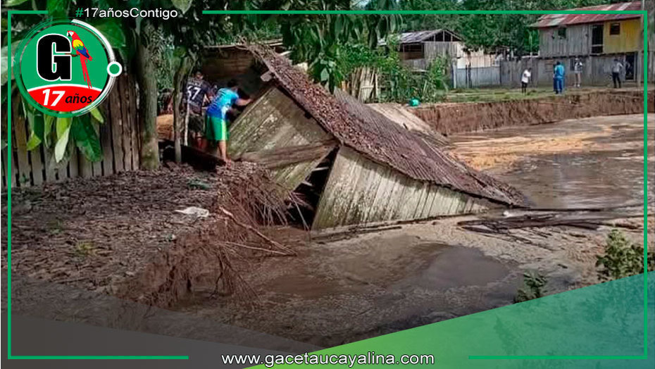 28 familias afectadas por desborde del río Ucayali en Loreto