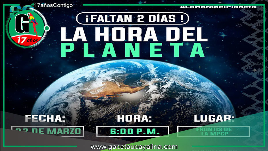 MPCP convoca a la población para conmemorar “La hora del Planeta”