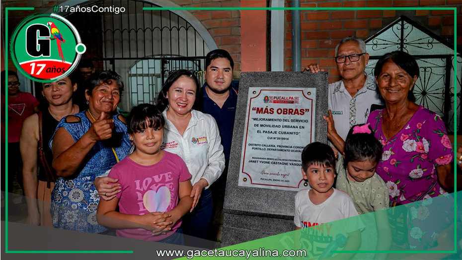 Pavimentación del Psje. Cubanito fue inaugurada por la Alcaldesa Janet Castagne