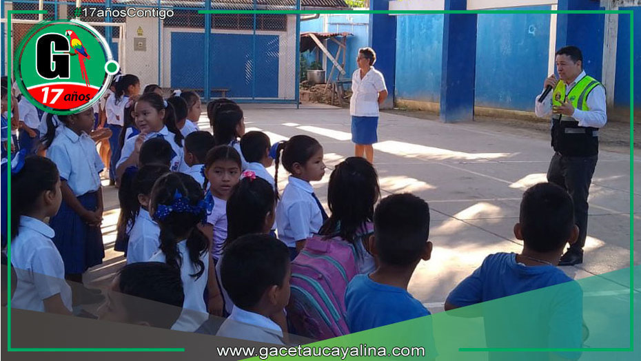 Contamana inicia campaña vial en colegios de la provincia