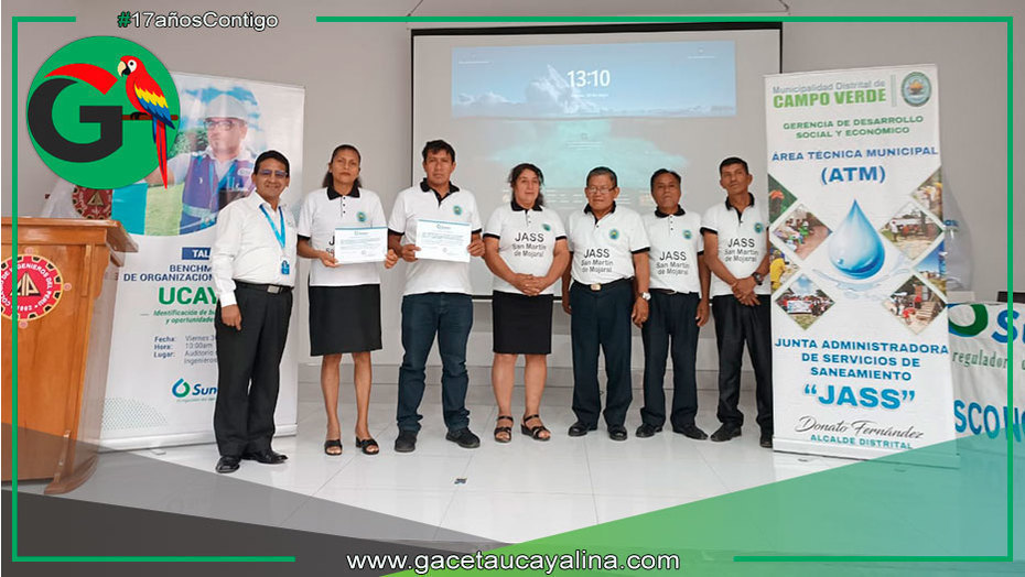 Sunass reconoce a JASS San Martín de Mojaral por brindar agua clorada y servicio seguro a su población 