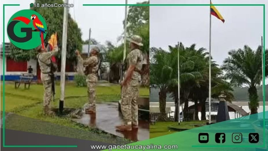 Nuevamente Izan bandera colombiana en comunidad peruana olvidada por Estado