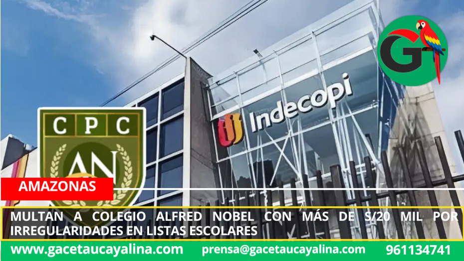 Multan a colegio Alfred Nobel con más de S/20 mil por irregularidades en listas escolares