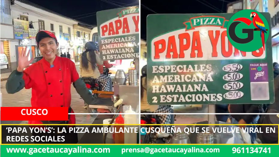 ‘Papa Yon’s’: la pizza ambulante cusqueña que se vuelve viral en redes sociales