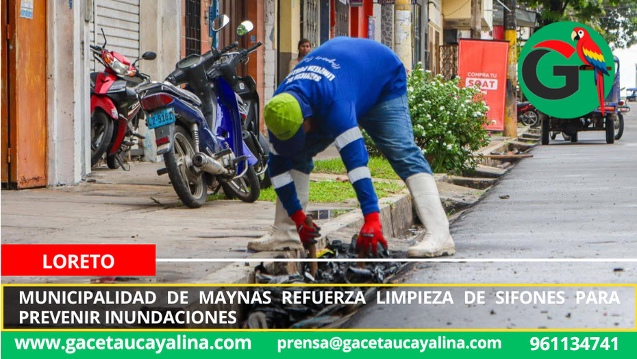 Maynas lucha contra la basura que obstruye sifones y provoca inundaciones