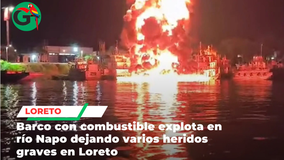 Doce heridos tras explosión e incendio de embarcación con combustible ayer