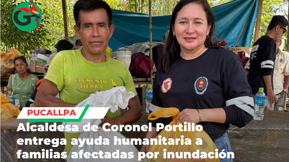 Alcaldesa entrega ayuda humanitaria a familias afectadas por inundación
